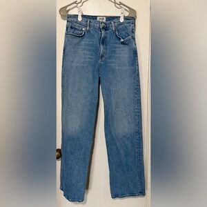 Agolde Women's Straight Leg Light Blue Jeans
